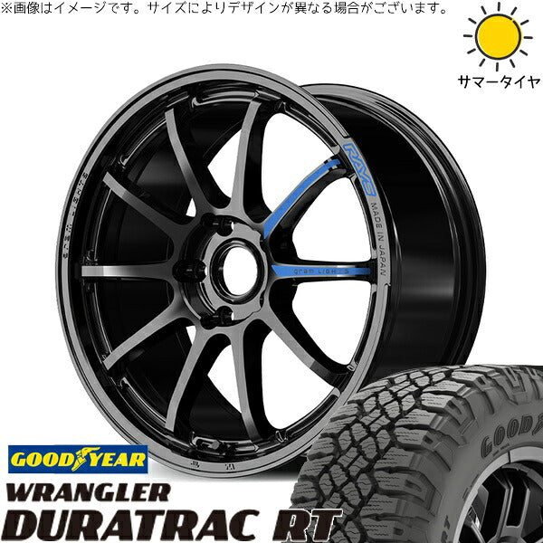 グッドイヤー ラングラー デュラトラック RT 245/65R17 ＋ グラムライツ 57NR SPEC-M グロッシーブラック 17インチ 7J +37 5H114.3P サマー・ホイール4本セット。1枚目。