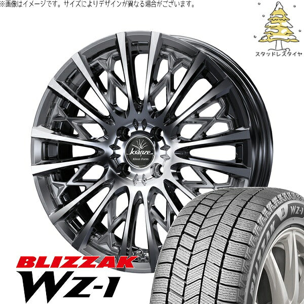 ブリヂストン ブリザック WZ-1 175/60R16 ＋ クレンツェ シュリット 855EVO SBC/ポリッシュ 16インチ 6J +40 4H100P スタッドレス・ホイール4本セット。1枚目。