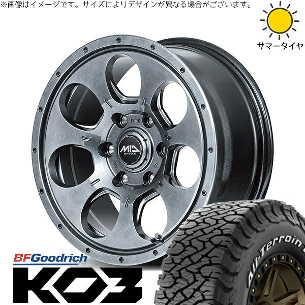 BFグッドリッチ オールテレーン T/A Ko3 (All-Terrain T/A Ko3) 215/65R16 ＋ MIDホイール マッドエージェント メタリックグレー 16インチ 7J +40 5H114.3P オールシーズン・ホイール4本セット。1枚目。