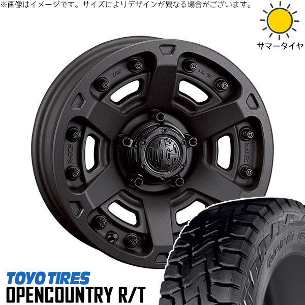 トーヨータイヤ オープンカントリー R/T 215/65R16 ＋ マーテルギア アーマー ショットガンブラック 16インチ 7J +35 5H114.3P サマー・ホイール4本セット。1枚目。