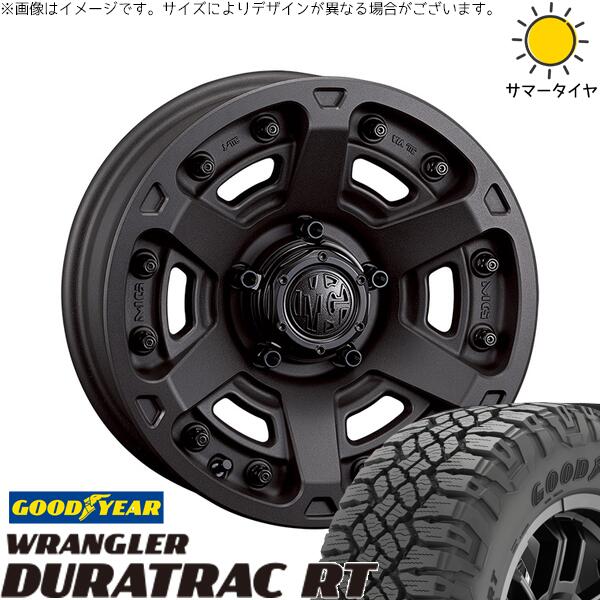 グッドイヤー ラングラー デュラトラック RT 265/65R17 ＋ マーテルギア アーマー ショットガンブラック 17インチ 7J +32 5H114.3P サマー・ホイール4本セット。1枚目。