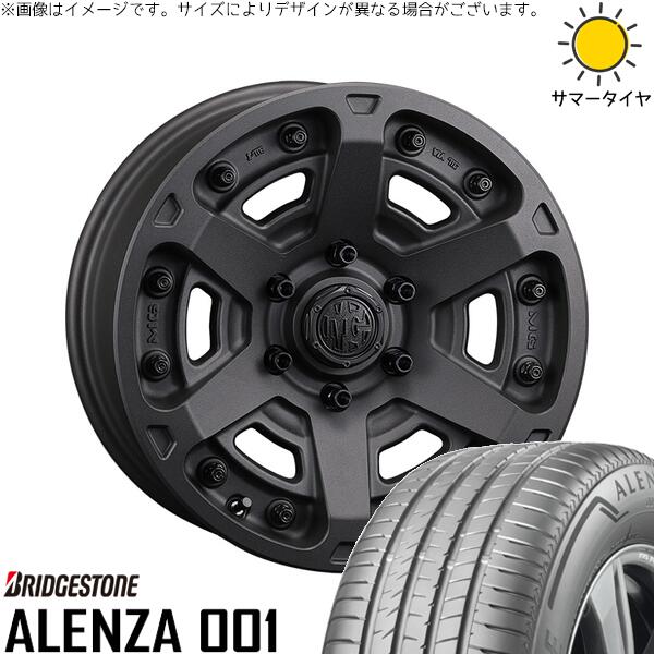 ブリヂストン アレンザ 001 215/65R16 ＋ マーテルギア アーマー ショットガンブラック 16インチ 7J +35 5H114.3P サマー・ホイール4本セット。1枚目。
