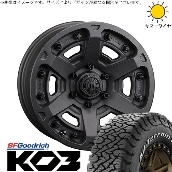 BFグッドリッチ オールテレーン T/A Ko3 (All-Terrain T/A Ko3) 265/65R18 ＋ マーテルギア アーマー ショットガンブラック 18インチ 8J +52 6H139.7P オールシーズン・ホイール4本セット。1枚目。
