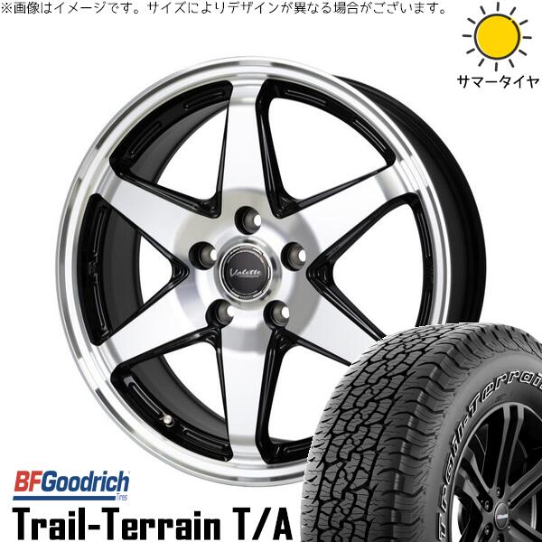 BFグッドリッチ トレイルテレーン T/A 245/65R17 ＋ ヴァレット アンクレイ ブラックポリッシュ 17インチ 7J +40 5H114.3P サマー・ホイール4本セット。1枚目。