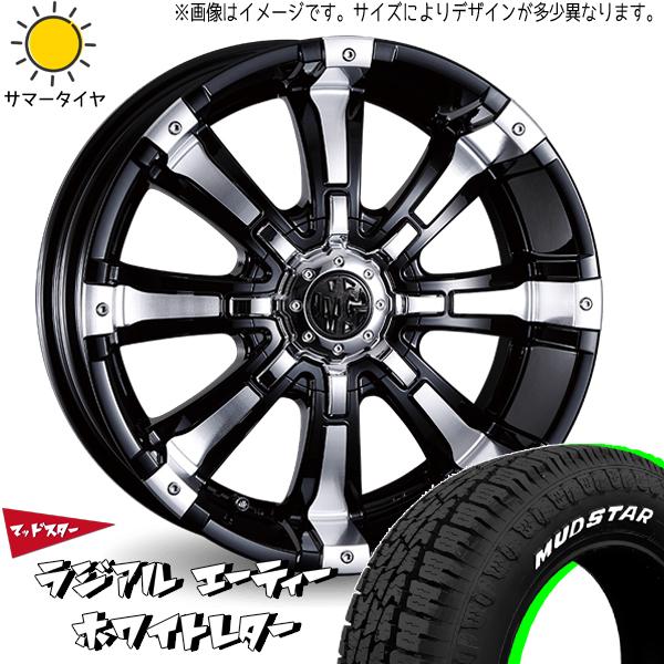 マッドスター ラジアルAT 165/60R15 ＋ マーテルギア ビースト ブラックポリッシュ 15インチ 5J +45 4H100P サマー・ホイール4本セット。1枚目。