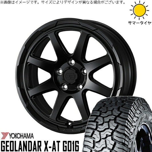 ヨコハマタイヤ ジオランダー X-A/T G016 (GEOLANDAR X-A/T G016) 235/70R16 ＋ スタットベルク セミマットブラック 16インチ 7J +38 5H114.3P サマー・ホイール4本セット。1枚目。