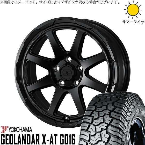 ヨコハマタイヤ ジオランダー X-AT G016 215/70R16 ＋ スタットベルク セミマットブラック 16インチ 7J +38 5H114.3P サマー・ホイール4本セット。1枚目。