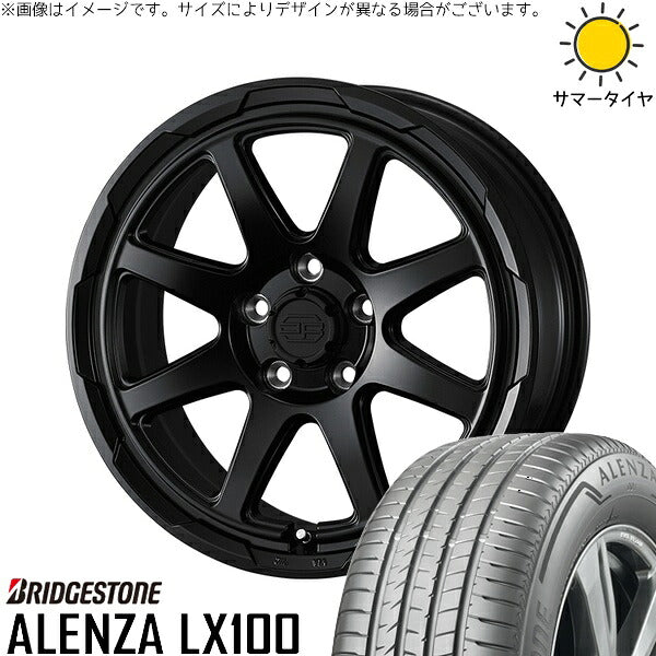 ブリヂストン アレンザ LX100 (ALENZA LX100) 215/60R17 ＋ スタットベルク セミマットブラック 17インチ 7J +38 5H114.3P サマー・ホイール4本セット。1枚目。