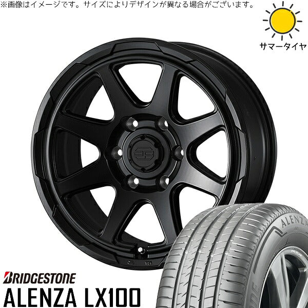ブリヂストン アレンザ LX100 (ALENZA LX100) 215/70R16 ＋ スタットベルク セミマットブラック 16インチ 6.5J +38 6H139.7P サマー・ホイール4本セット。1枚目。