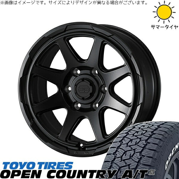 トーヨータイヤ オープンカントリー A/T3 215/70R16 ＋ スタットベルク セミマットブラック 16インチ 6.5J +38 6H139.7P サマー・ホイール4本セット。1枚目。