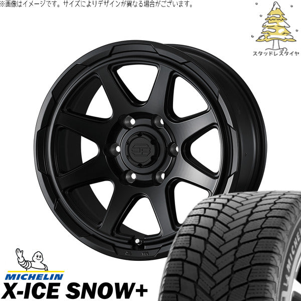 ミシュラン エックスアイス スノー+ 215/65R16 ＋ スタットベルク セミマットブラック 16インチ 6.5J +38 6H139.7P スタッドレス・ホイール4本セット。1枚目。