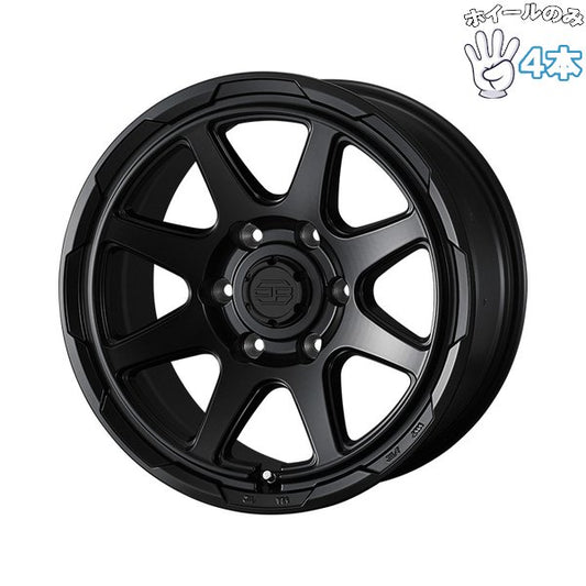ランクル250/300 18インチ アルミホイール 6穴139.7 | ウェッズ スタットベルク セミマットブラック 7.5J 4本
