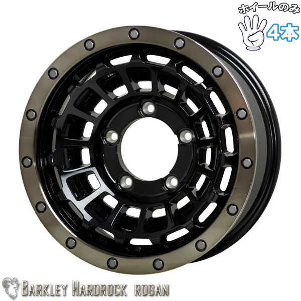 ジムニーシエラ JB74 JB43 15インチ アルミホイール 5穴139.7 | ホットスタッフ バークレイ ハードロック ローガン 6J ±0 4本セット