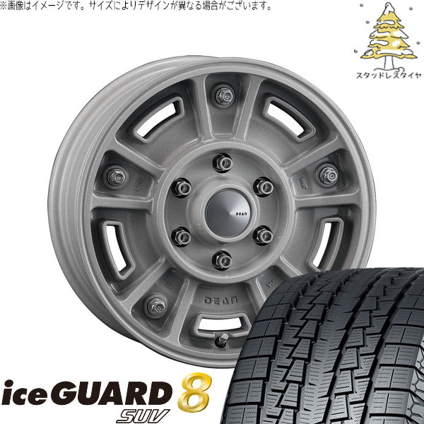 ヨコハマタイヤ アイスガード8 SUV 215/70R16 ＋ ディーン BJメキシカン ショットクリア 16インチ 5.5J +20 5H139.7P スタッドレス・ホイール4本セット。1枚目。