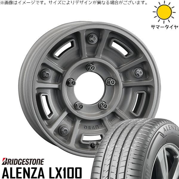 ブリヂストン アレンザ LX100 215/70R16 ＋ ディーン BJメキシカン ショットクリア 16インチ 5.5J +20 5H139.7P サマー・ホイール4本セット。1枚目。