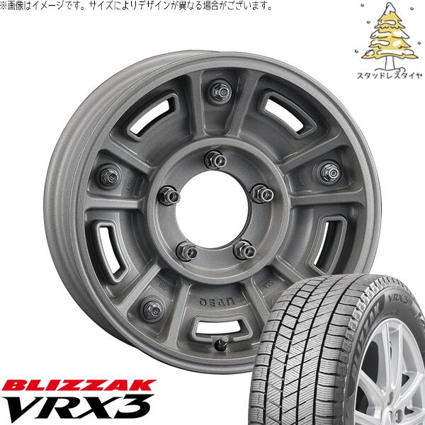 ブリヂストン ブリザック VRX3 215/70R16 ＋ ディーン BJメキシカン ショットクリア 16インチ 5.5J +20 5H139.7P スタッドレス・ホイール4本セット。1枚目。