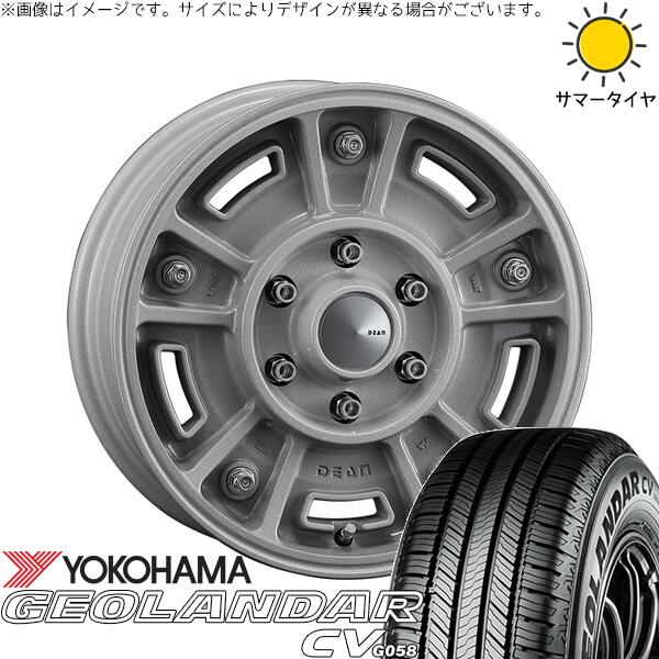 ヨコハマタイヤ ジオランダーCV G058 215/70R16 ＋ ディーン BJメキシカン ショットクリア 16インチ 6.5J +38 6H139.7P サマー・ホイール4本セット。1枚目。