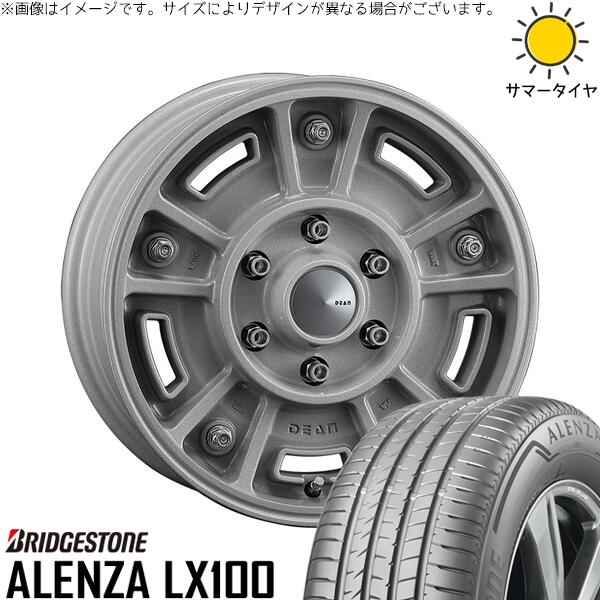 ブリヂストン アレンザ LX100 (ALENZA LX100) 215/70R16 ＋ ディーン BJメキシカン ショットクリア 16インチ 6.5J +38 6H139.7P サマー・ホイール4本セット。1枚目。