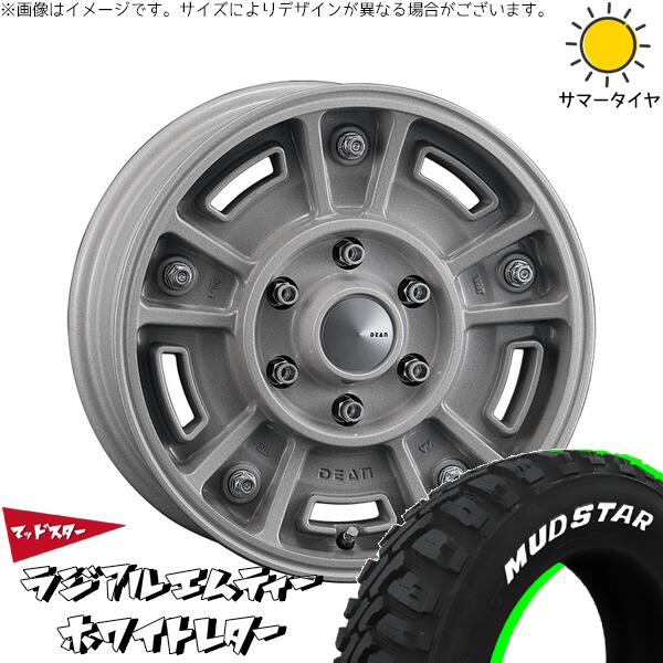 マッドスター ラジアル M/T (RADIAL M/T) 215/70R16 ＋ ディーン BJメキシカン ショットクリア 16インチ 6.5J +38 6H139.7P サマー・ホイール4本セット。1枚目。