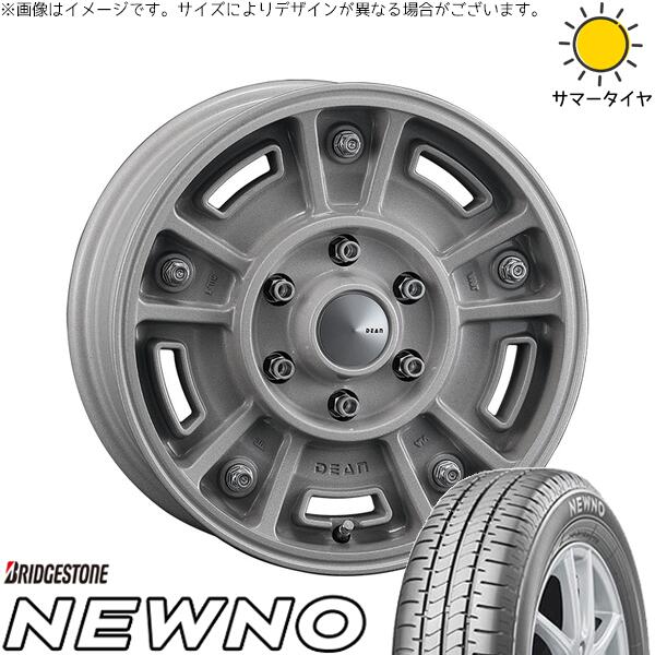 ブリヂストン ニューノ 215/65R16 ＋ ディーン BJメキシカン ショットクリア 16インチ 6.5J +38 6H139.7P サマー・ホイール4本セット。1枚目。