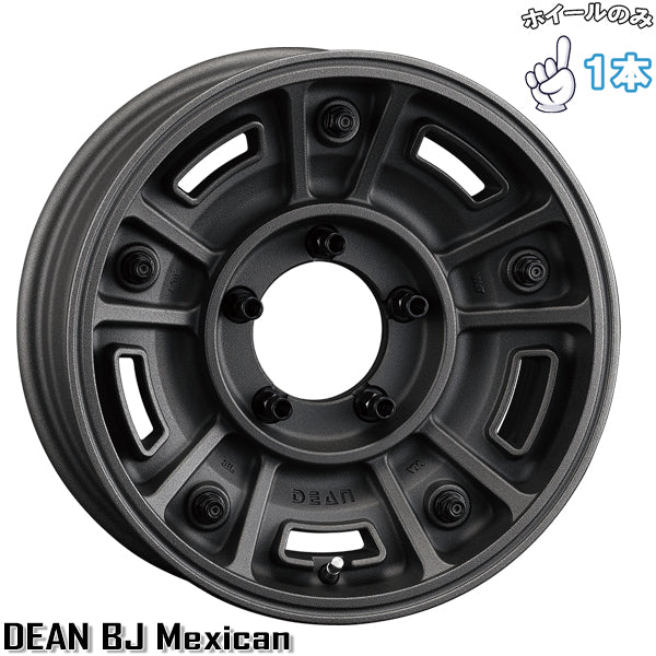 ジムニー 16インチ アルミホイール 5穴139.7 | クリムソン ディーン BJメキシカン ショットチャコールブラック 5.5J 1本のみ 正規品