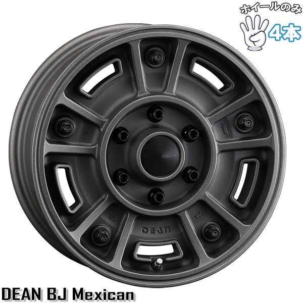 16インチ アルミホイール 6穴139.7 | クリムソン ディーン BJメキシカン ショットチャコールブラック 6.5J 4本セット 正規品