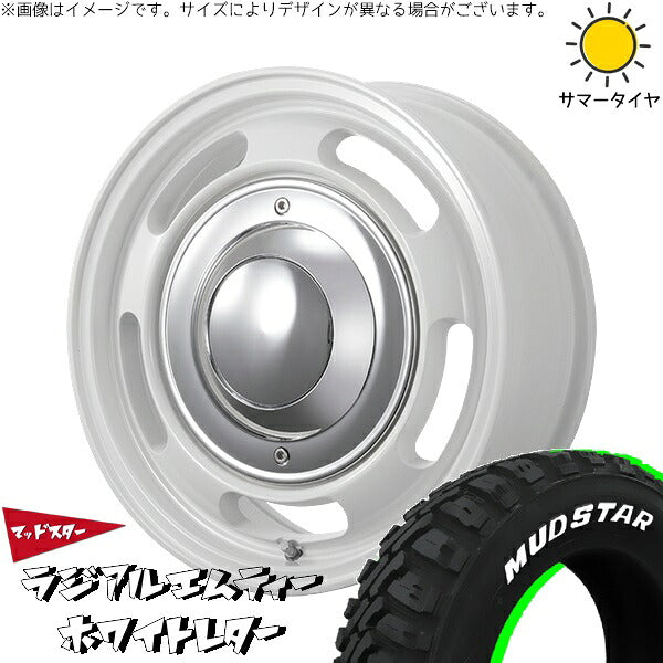 マッドスター ラジアルMT 215/65R16 ＋ ブルート BR-00 フレッシュホワイト 16インチ 6.5J +38 6H139.7P サマー・ホイール4本セット。1枚目。