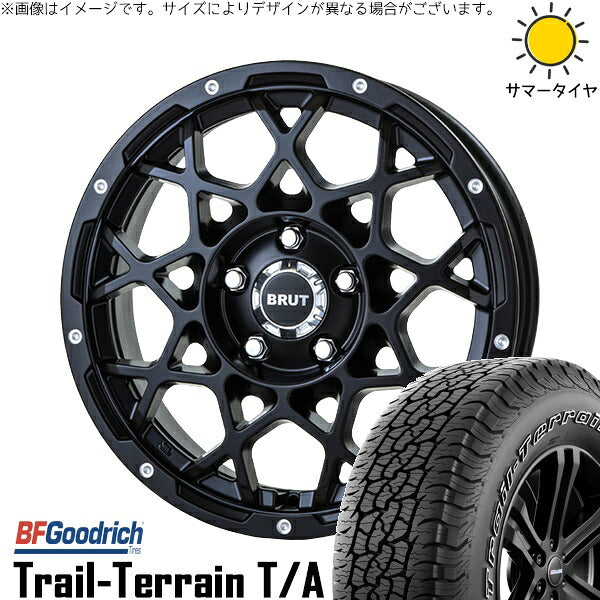 BFグッドリッチ トレイルテレーン T/A 225/65R17 ＋ ブルート BR-55 ミルドサティンブラック 17インチ 7.5J +38 5H114.3P サマー・ホイール4本セット。1枚目。
