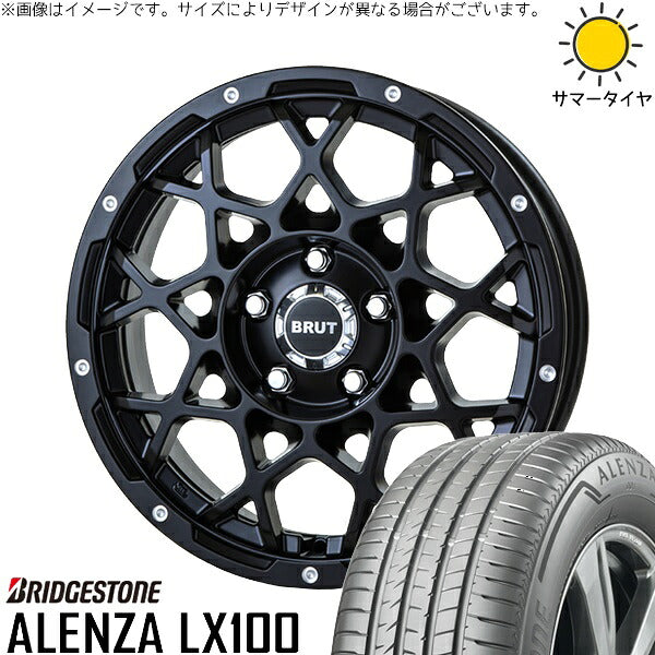 ブリヂストン アレンザ LX100 285/60R18 ＋ ブルート BR-55 ミルドサティンブラック 18インチ 8J +20 6H139.7P サマー・ホイール4本セット。1枚目。