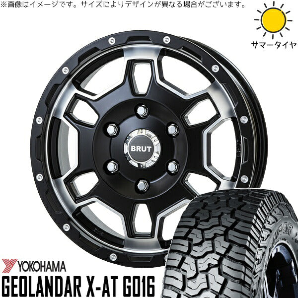 ヨコハマタイヤ ジオランダー X-AT G016 215/65R16 ＋ ブルート BR-66 ミリタリーブラック 16インチ 6.5J +40 4H100P サマー・ホイール4本セット。1枚目。