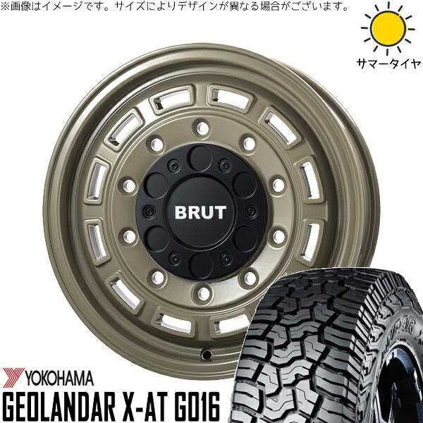 ヨコハマタイヤ ジオランダー X-AT G016 215/65R16 ＋ ブルート BR-70 ベージュ 16インチ 6.5J +38 6H139.7P サマー・ホイール4本セット。1枚目。