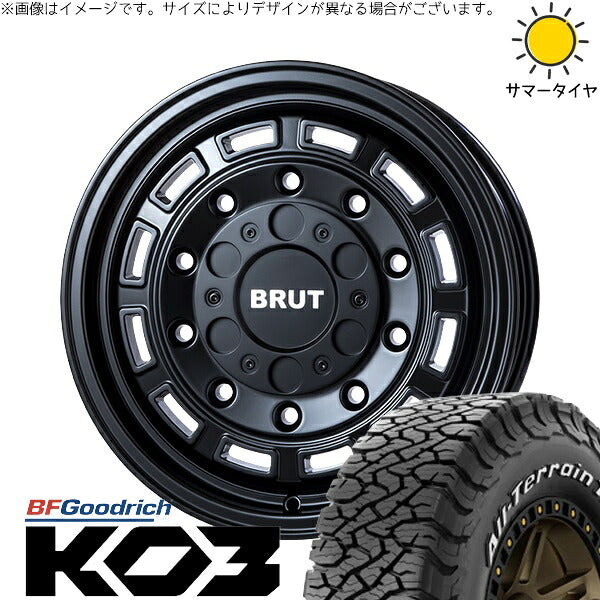 BFグッドリッチ オールテレーン T/A KO3 215/65R16 ＋ ブルート BR-70 ミリタリーブラック 16インチ 6.5J +30 5H100P サマー・ホイール4本セット。1枚目。