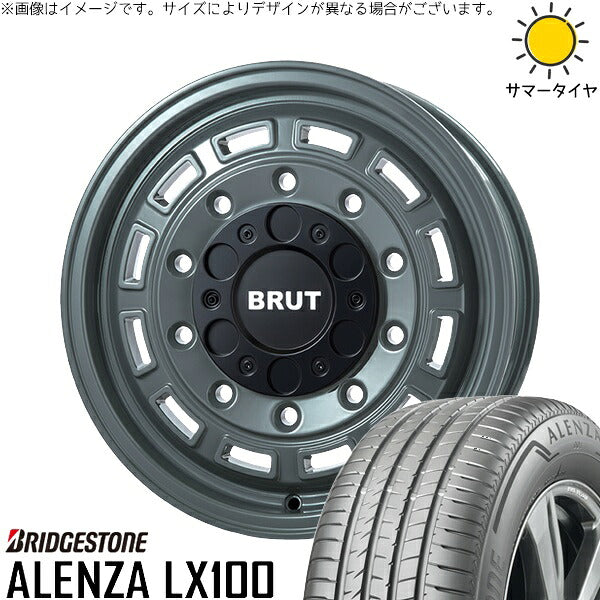 ブリヂストン アレンザ LX100 215/70R16 ＋ ブルート BR-70 アーバンカーキ 16インチ 6.5J +38 6H139.7P サマー・ホイール4本セット。1枚目。