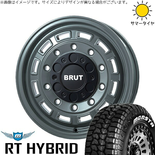 モンスタタイヤ RT ハイブリッド 215/65R16 ＋ ブルート BR-70 アーバンカーキ 16インチ 6.5J +38 6H139.7P サマー・ホイール4本セット。1枚目。