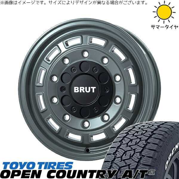 トーヨータイヤ オープンカントリー A/T3 215/70R16 ＋ ブルート BR-70 アーバンカーキ 16インチ 6.5J +38 6H139.7P サマー・ホイール4本セット。1枚目。