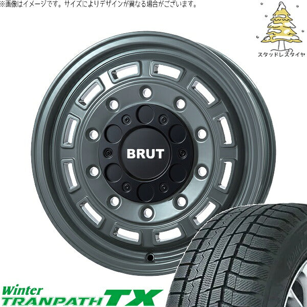 トーヨータイヤ ウィンタートランパス TX 215/70R16 ＋ ブルート BR-70 アーバンカーキ 16インチ 6.5J +38 6H139.7P スタッドレス・ホイール4本セット。1枚目。