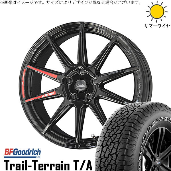BFグッドリッチ トレイルテレーン T/A 235/55R18 ＋ サーキュラー C10R グロスブラック 18インチ 8.0J +40 5H114.3P サマー・ホイール4本セット。1枚目。