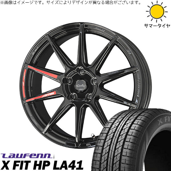 ラウフェン Xフィット HP LA41 225/60R17 ＋ サーキュラー C10R グロスブラック 17インチ 7.0J +42 5H114.3P サマー・ホイール4本セット。1枚目。