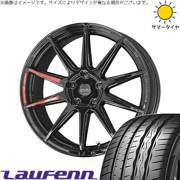 ラウフェン Zフィット EQ LK03 215/45R18 ＋ サーキュラー C10R グロスブラック 18インチ 8.0J +40 5H114.3P サマー・ホイール4本セット。1枚目。