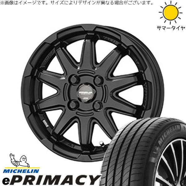 ミシュラン E PRIMACY 185/60R16 ＋ サーキュラー C10S マットブラック 16インチ 6.0J +40 4H100P サマー・ホイール4本セット。1枚目。