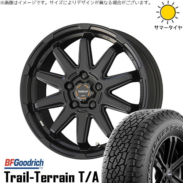 BFグッドリッチ トレイルテレーン T/A 225/65R17 ＋ サーキュラー C10S マットブラック 17インチ 7.0J +38 5H114.3P サマー・ホイール4本セット。1枚目。