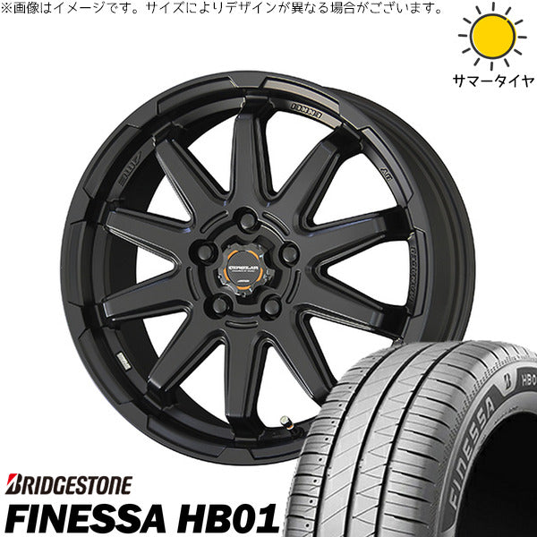 ブリヂストン フィネッサ HB01 205/65R16 ＋ サーキュラー C10S マットブラック 16インチ 6.5J +38 5H114.3P サマー・ホイール4本セット。1枚目。