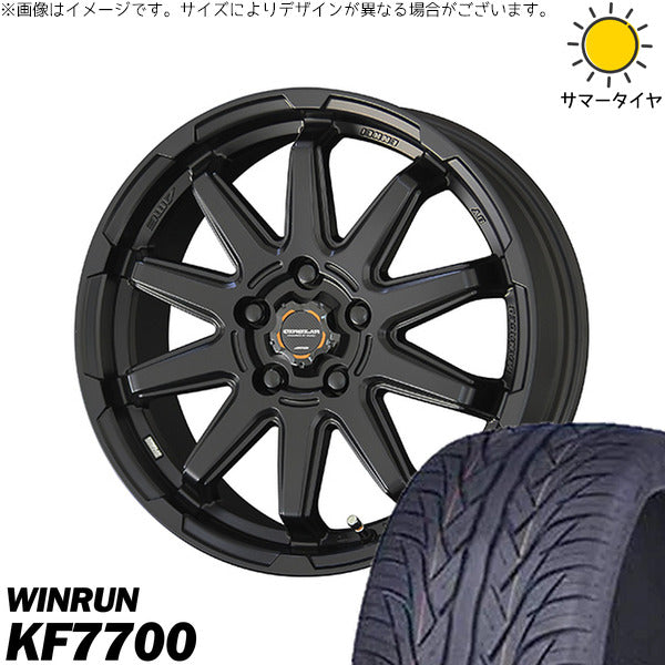 ウィンラン R350 215/65R16 ＋ サーキュラー C10S マットブラック 16インチ 6.5J +38 5H114.3P サマー・ホイール4本セット。1枚目。
