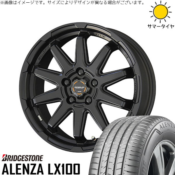 ブリヂストン アレンザ LX100 245/65R17 ＋ サーキュラー C10S マットブラック 17インチ 7.0J +38 5H114.3P サマー・ホイール4本セット。1枚目。