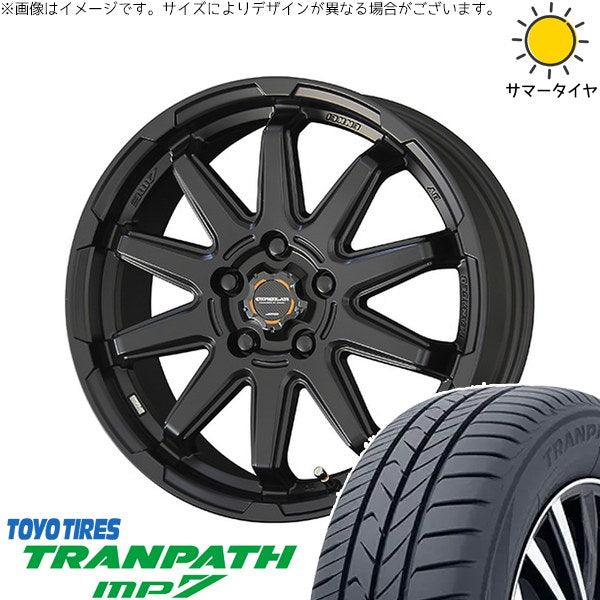 トーヨータイヤ トランパス MP7 215/65R16 ＋ サーキュラー C10S マットブラック 16インチ 6.5J +38 5H114.3P サマー・ホイール4本セット。1枚目。