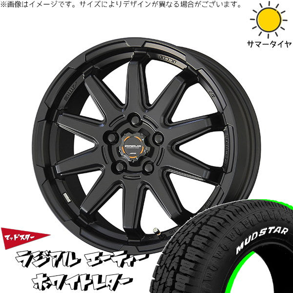マッドスター ラジアルAT 215/65R16 ＋ サーキュラー C10S マットブラック 16インチ 6.5J +38 5H114.3P サマー・ホイール4本セット。1枚目。