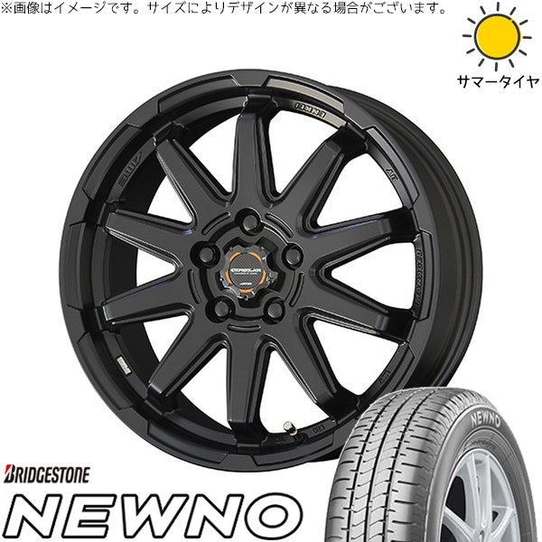 ブリヂストン ニューノ 205/60R16 ＋ サーキュラー C10S マットブラック 16インチ 6.5J +38 5H114.3P サマー・ホイール4本セット。1枚目。