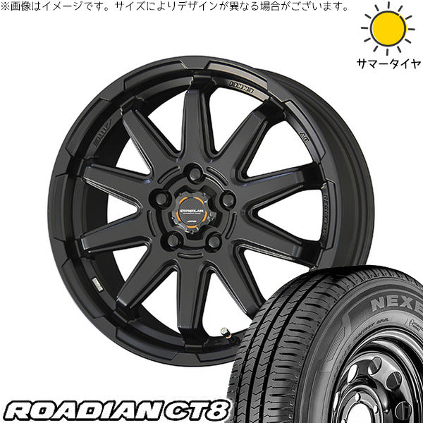 ネクセン ローディアン CT8 215/65R16 ＋ サーキュラー C10S マットブラック 16インチ 6.5J +38 5H114.3P サマー・ホイール4本セット。1枚目。