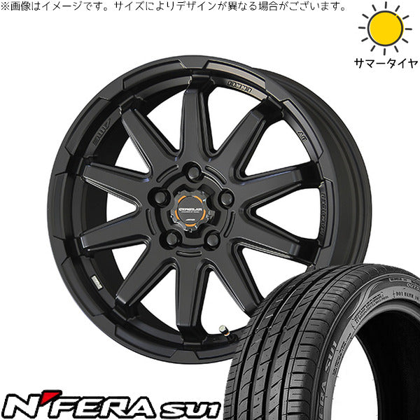 ネクセン エヌフィラ SU1 205/55R16 ＋ サーキュラー C10S マットブラック 16インチ 6.5J +38 5H114.3P サマー・ホイール4本セット。1枚目。