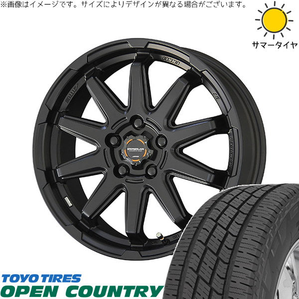 トーヨータイヤ オープンカントリー H/T2 205/65R16 ＋ サーキュラー C10S マットブラック 16インチ 6.5J +38 5H114.3P サマー・ホイール4本セット。1枚目。